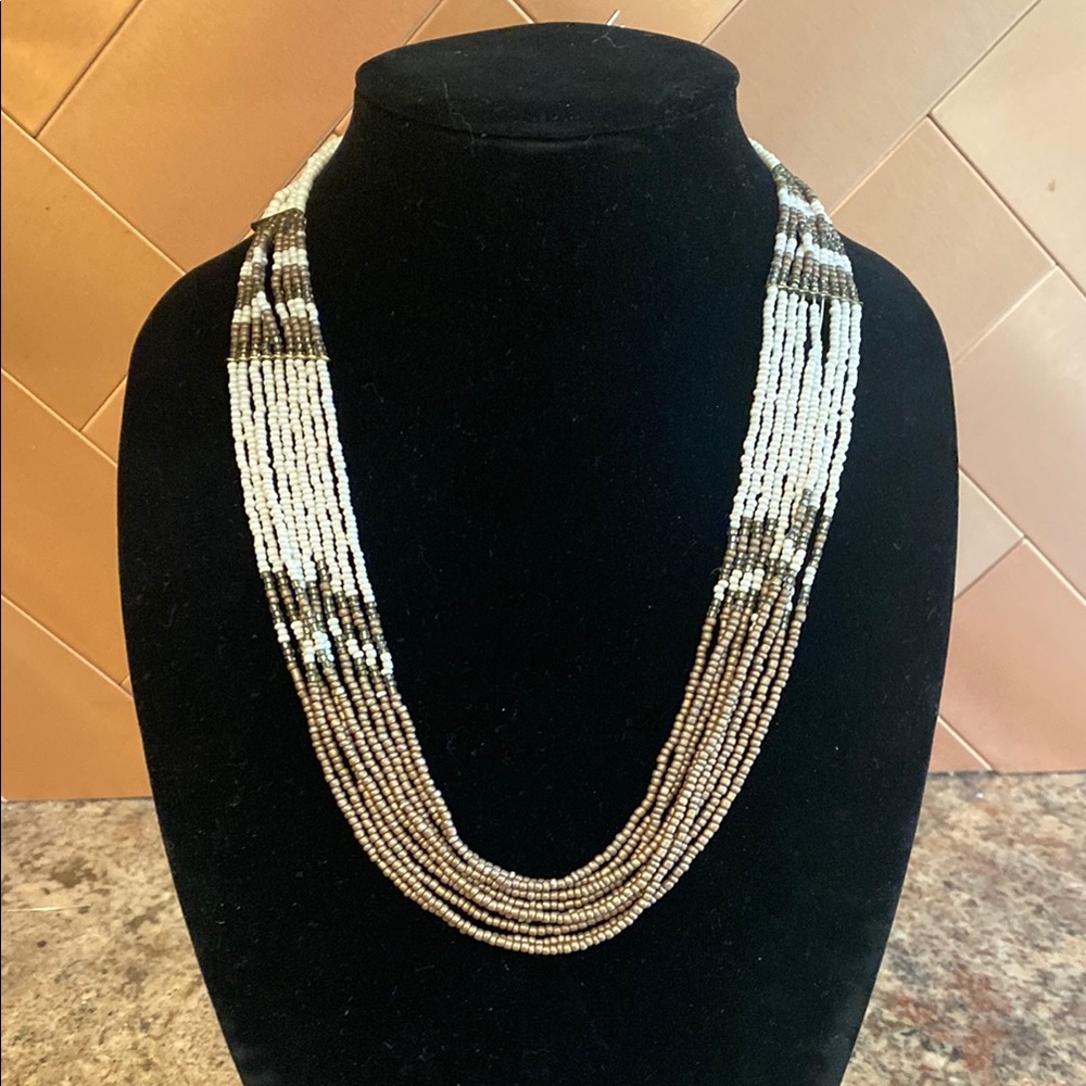 Elegant Multi-Strand Beaded Necklace